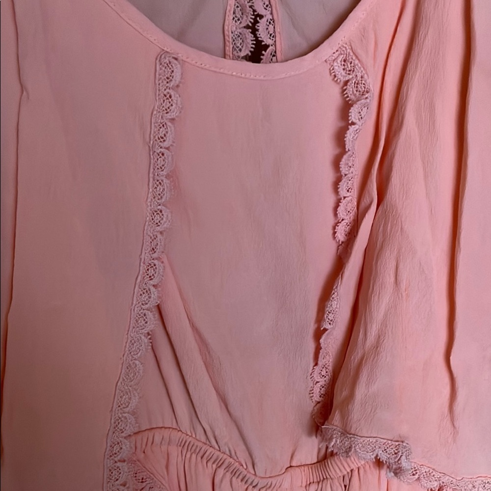 Lovers + Friends Peach June Romper - Picture 4 of 5